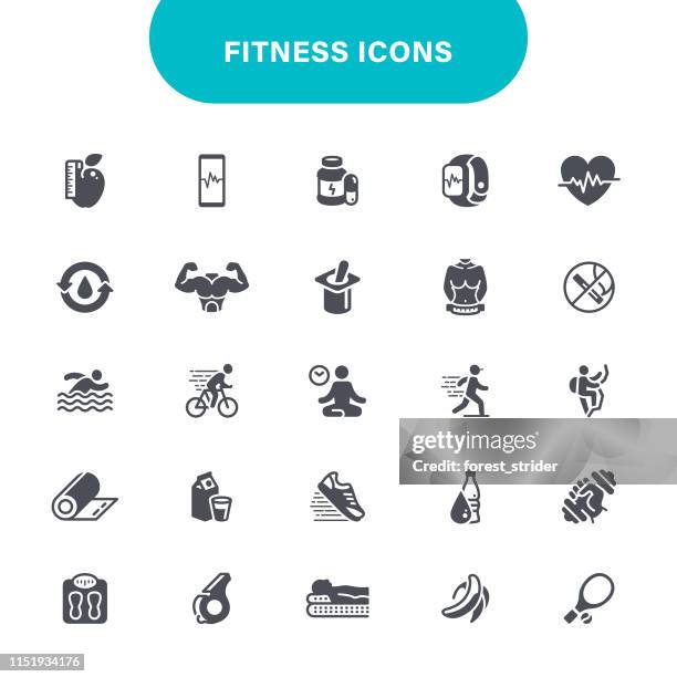 fitness-icons - aqua aerobics stock-grafiken, -clipart, -cartoons und -symbole