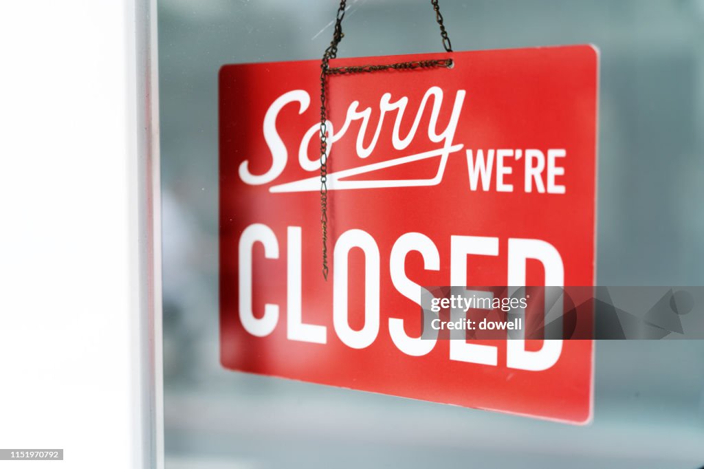 Closed sign