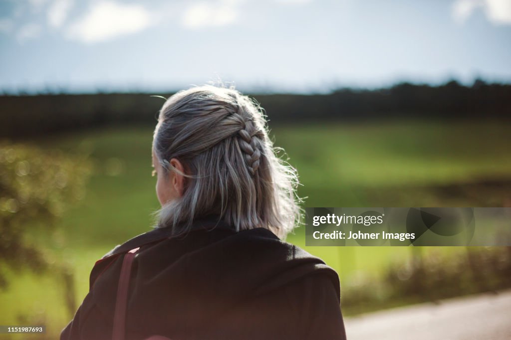 Woman looking away