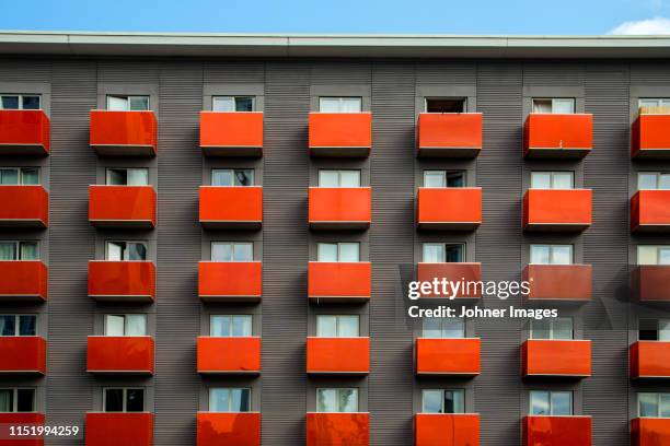 block of flats - stockholm buildings stock pictures, royalty-free photos & images