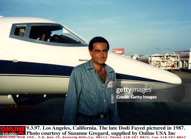 Los Angeles, California. The late Dodi Fayed pictured in 1987