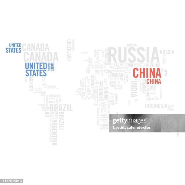 stockillustraties, clipart, cartoons en iconen met usa china conflict - spionage