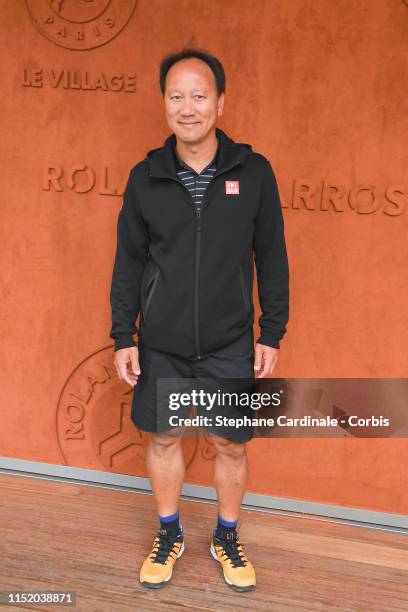 Michael Chang attends the 2019 French Tennis Open - Day Two at Roland Garros on May 27, 2019 in Paris, France.