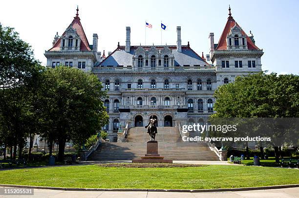 new york state capitol - albany - albany new york stock pictures, royalty-free photos & images