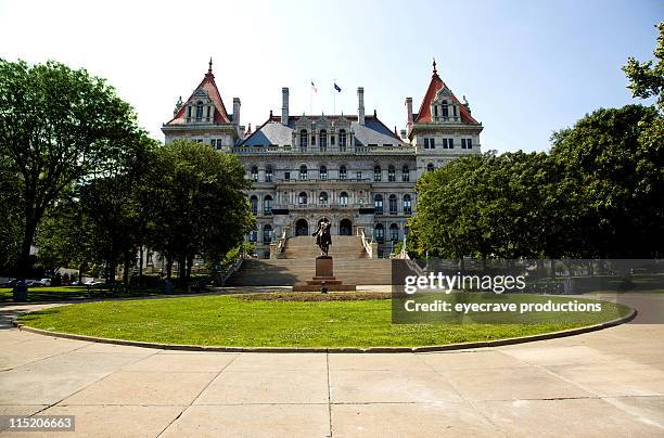 new york state capitol - albany - albany new york stock pictures, royalty-free photos & images