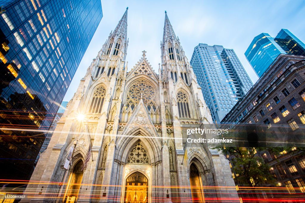St. Patrick's Cathedral Exterior in Manhattan New York