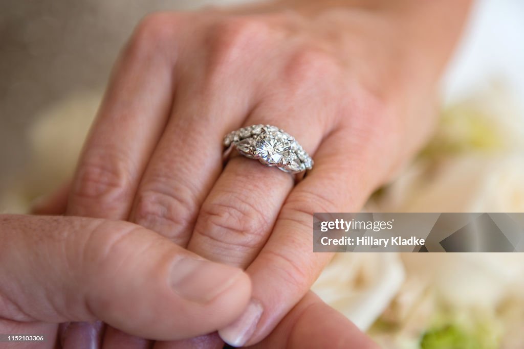 Close up of wedding ring