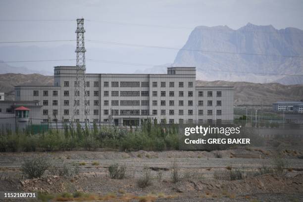 This photo taken on June 2, 2019 shows buildings at the Artux City Vocational Skills Education Training Service Center, believed to be a re-education...