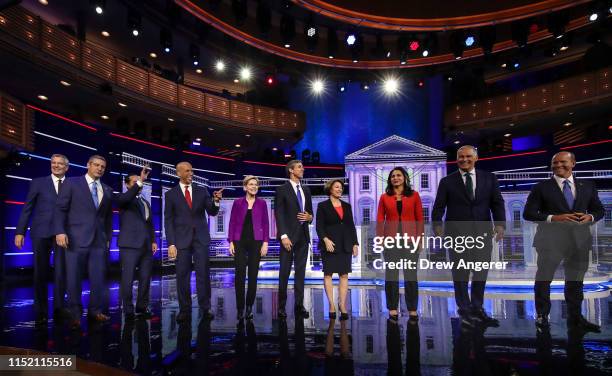 Democratic presidential candidates New York City Mayor Bill De Blasio , Rep. Tim Ryan , former housing secretary Julian Castro, Sen. Cory Booker ,...