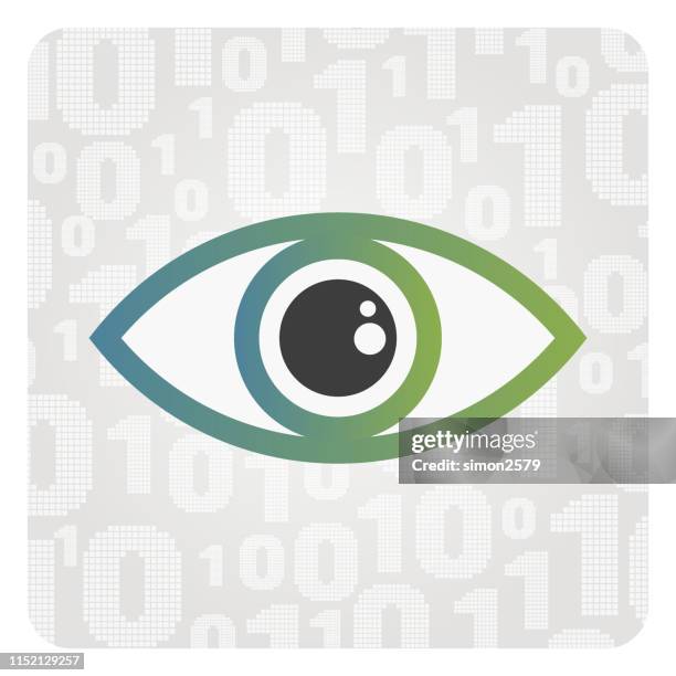 eye symbol abstract illustration - iris stock illustrations