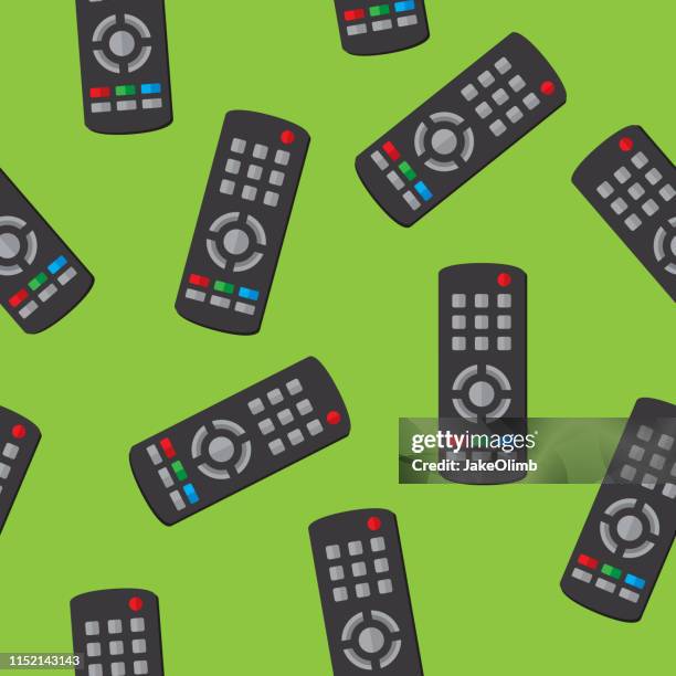 tv remote pattern - dvd stock illustrations