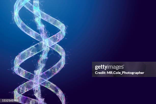 illustration dna futuristic digital background,abstract background for science and technology - digital dna stock pictures, royalty-free photos & images