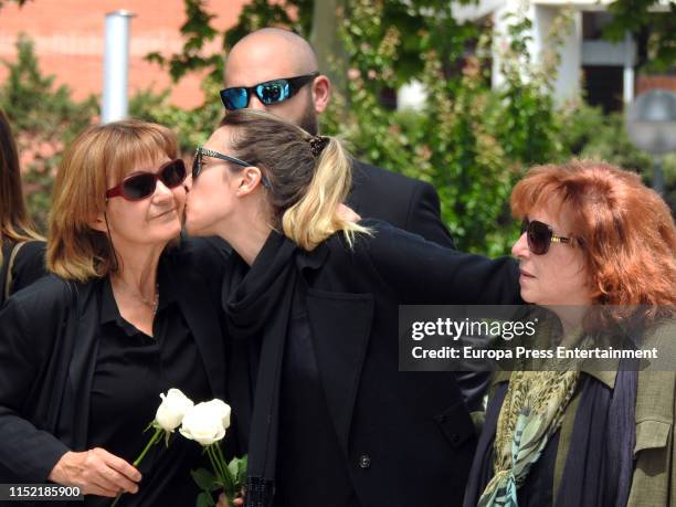 Gisela attends her father's funeral on May 27, 2019 in Barcelona, Spain.