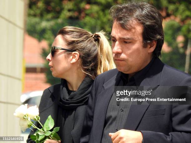 Gisela attends her father's funeral on May 27, 2019 in Barcelona, Spain.