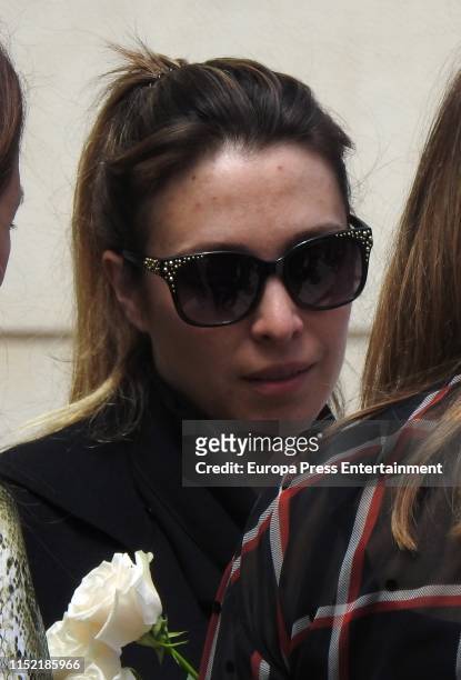 Gisela attends her father's funeral on May 27, 2019 in Barcelona, Spain.