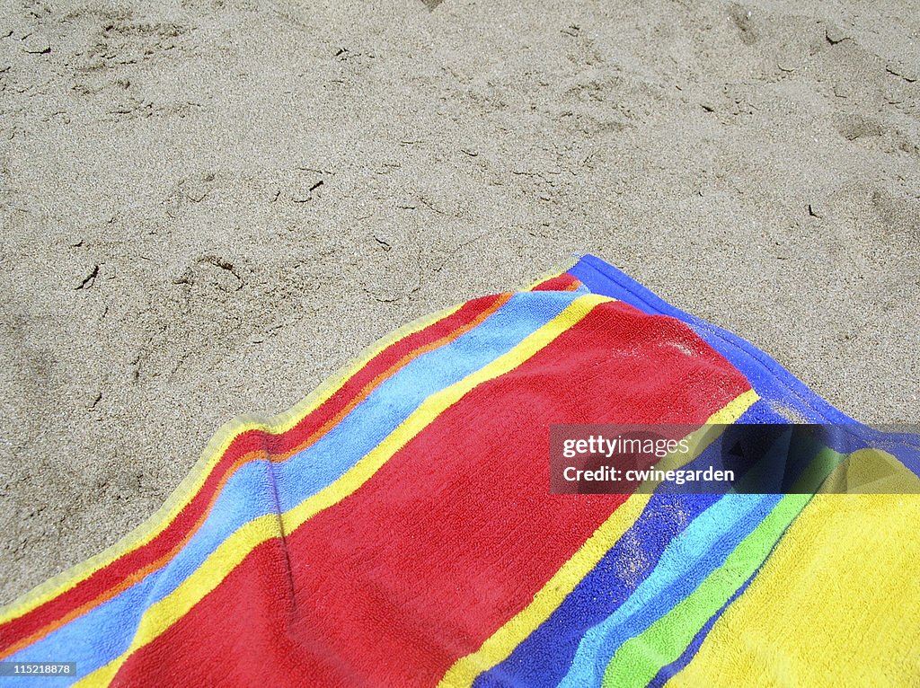 Bright beach towel