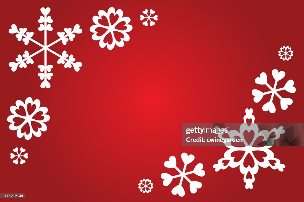 Heart Snowflakes (vector)