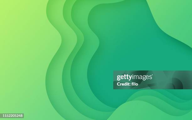 green depth layers - tier stock illustrations
