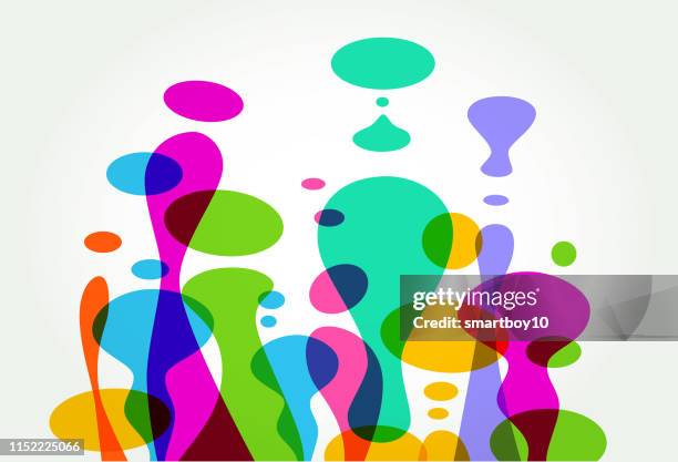 abstract liquid shapes - floating liquid blobs stock illustrations