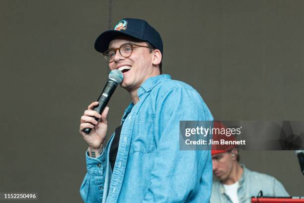 Rapper Logic performs live during BottleRock at the Napa Valley Expo on May 24, 2019 in Napa, California.