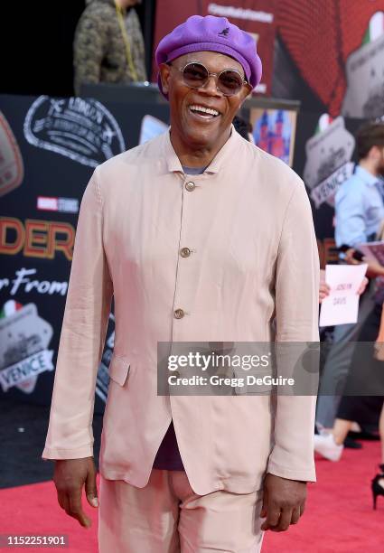 Samuel L. Jackson attends the premiere of Sony Pictures' "Spider-Man Far From Home" at TCL Chinese Theatre on June 26, 2019 in Hollywood, California.