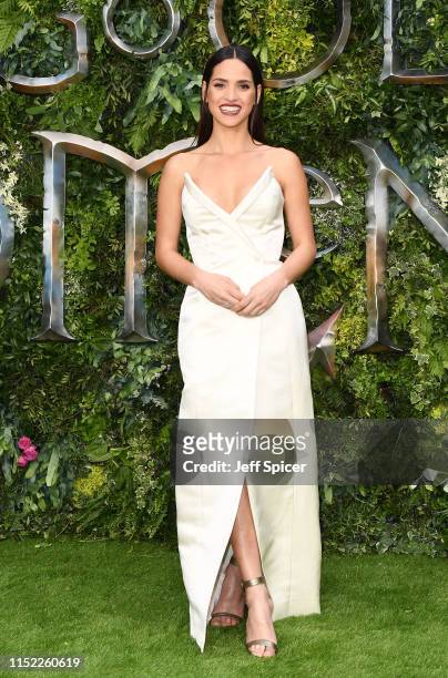 Adria Arjona attends the Global premiere of Amazon Original "Good Omens" at Odeon Luxe Leicester Square on May 28, 2019 in London, England.