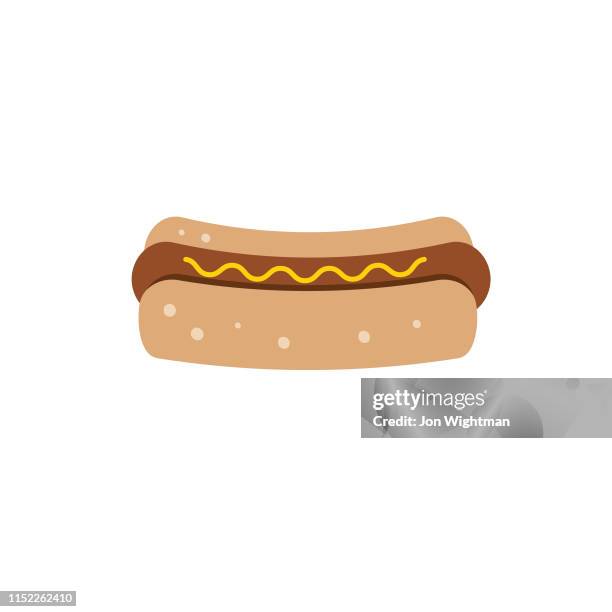 hotdog - flat design bbq - barbecue icon - backyard bbq stock illustrations