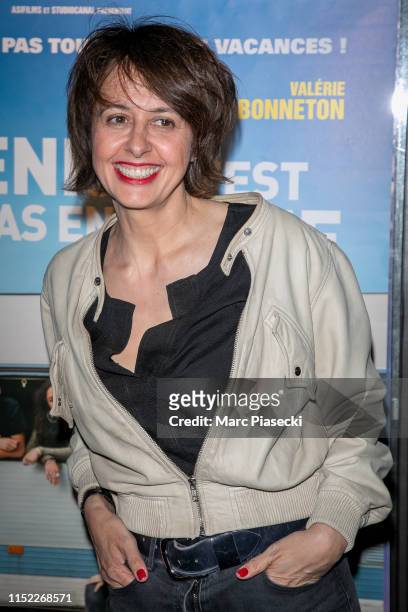 Actress Valerie Bonneton attends the "Venice N'Est Pas En Italie" Premiere at UGC Cine Cite Bercy on May 28, 2019 in Paris, France.