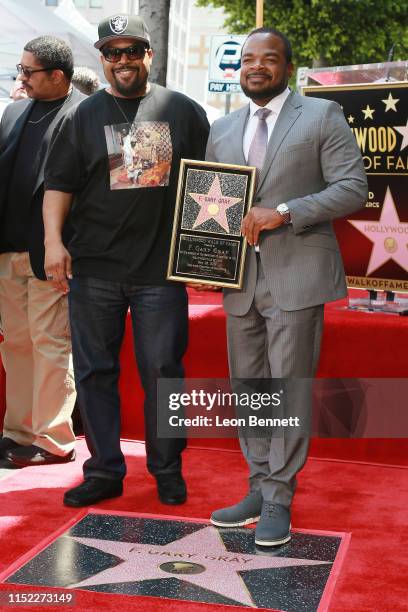 Ice Cube attends with Director F. Gary Gray Honored With Star On The Hollywood Walk Of Fame on May 28, 2019 in Hollywood, California.