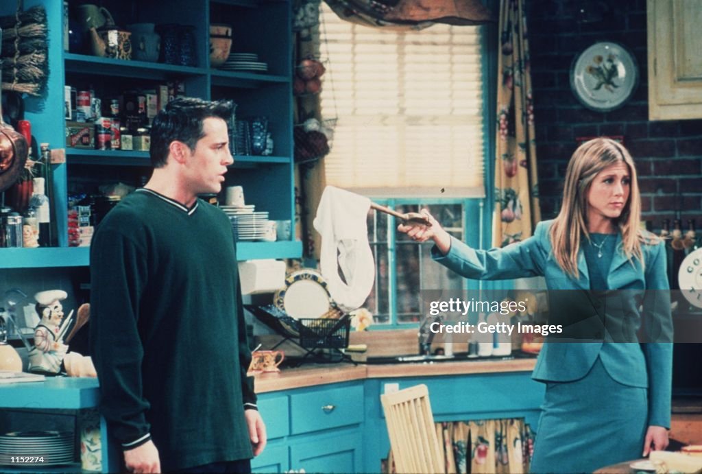 1999 Matt Le Blanc and Jennifer Aniston star in the latest season of "Friends."