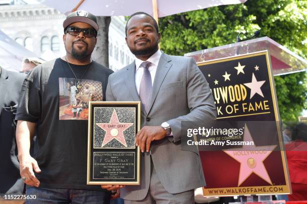 Ice Cube and F. Gary Gray attend director F. Gary Gray being honored with star on The Hollywood Walk of Fame on May 28, 2019 in Hollywood, California.