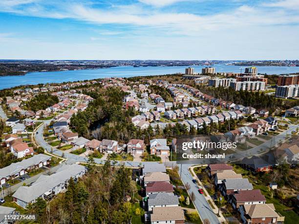 suburban aerial view - halifax canada stock pictures, royalty-free photos & images