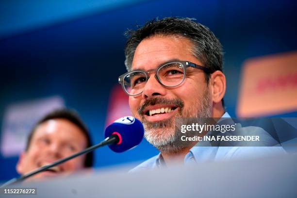 German Bundesliga football club Schalke 04 new coach David Wagner addresses a press conference on June 27, 2019 in Gelsenkirchen, western Germany.