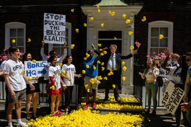 GBR: Our Future, Our Choice Hold Stunt At Boris Johnson's Campaign HQ