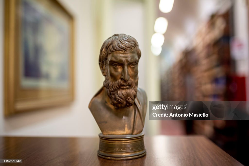 Ancient Papyrus Scrolls At The National Library Of Naples