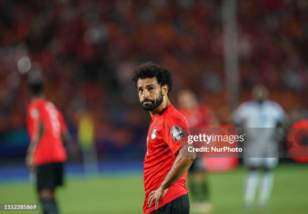 Mohamed Salah Mahrous Ghaly of Egypt during the 2019 African Cup of Nations match between Egypt and DR Congo at the Cairo International Stadium in...