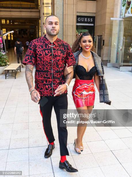 Don Benjamin and Liane V are seen on June 26, 2019 in Los Angeles, California.