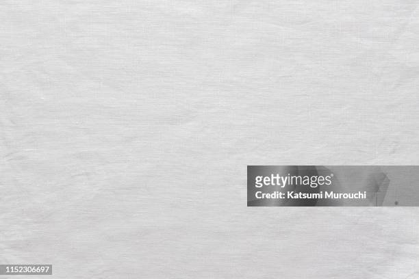 white linen fabric texture background - linen stockfoto's en -beelden