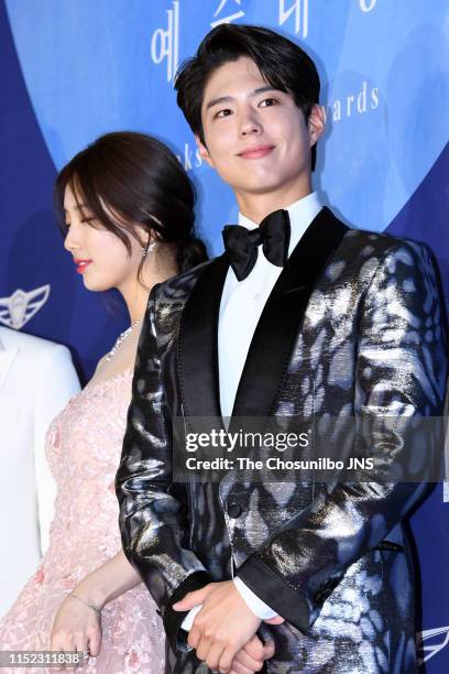 Actor Park Bo Gum attends the 55th Baeksang Arts Awards held at COEX in southern Seoul on May 1, 2019 in Seoul, South Korea.