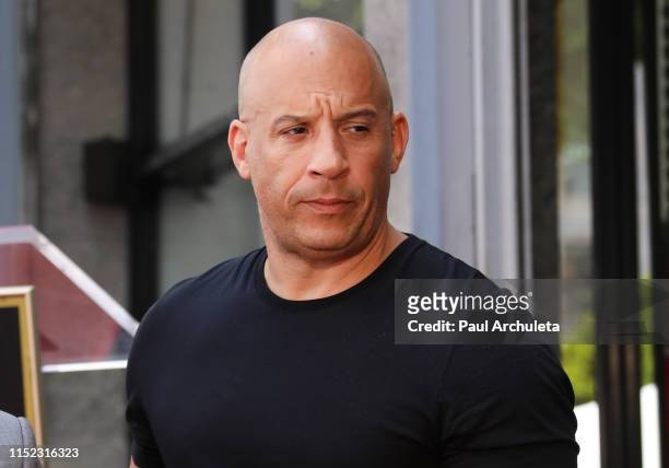 Actor Vin Diesel attends the ceremony to honor F. Gary Gray with a Star on the Hollywood Walk Of Fame on May 28, 2019 in Hollywood, California.
