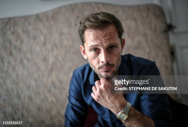 French actor Nicolas Duvauchelle poses during a photo session on June 27 in Paris.
