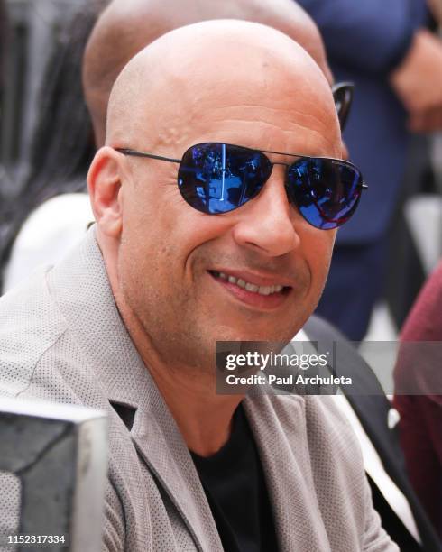 Actor Vin Diesel attends the ceremony to honor F. Gary Gray with a Star on the Hollywood Walk Of Fame on May 28, 2019 in Hollywood, California.