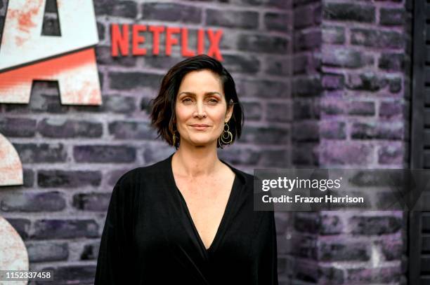 Carrie-Anne Moss attends a Special Screening Of Netflix's "Jessica Jones" Season 3 at ArcLight Hollywood on May 28, 2019 in Hollywood, California.