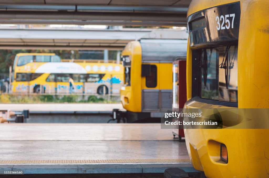 Train At Railroad Station