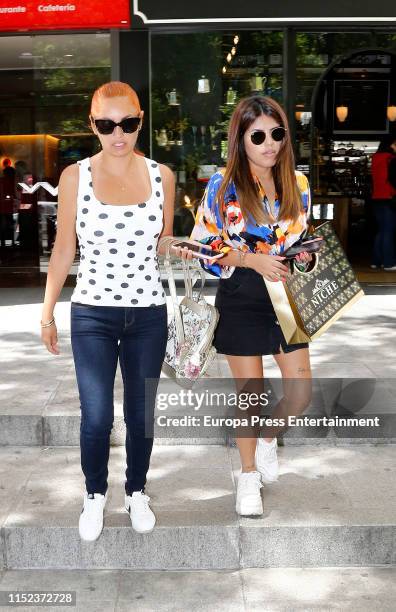 Isa Pantoja and Aneth Acosta are seen on May 25, 2019 in Madrid, Spain.