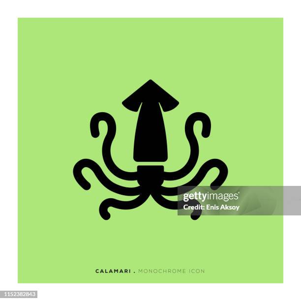 calamari icon - squid stock illustrations
