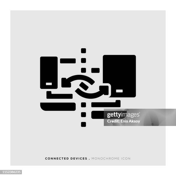 connected devices icon - car multimedia stock illustrations