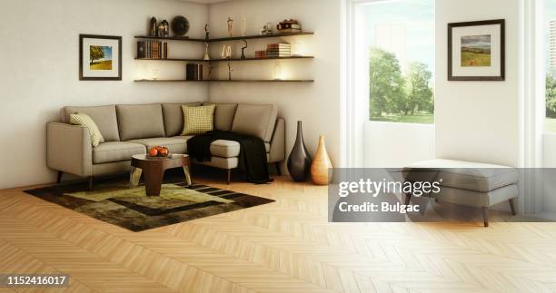 modernes wohnzimmer - ecke eines objekts stock-fotos und bilder