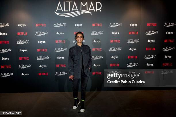 Bebe attends Alta Mar Fashion Show by Duyos and Netflix at Teatro Gran Maestre on May 29, 2019 in Madrid, Spain.