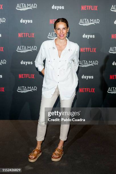 Carola Baleztena attends Alta Mar Fashion Show by Duyos and Netflix at Teatro Gran Maestre on May 29, 2019 in Madrid, Spain.